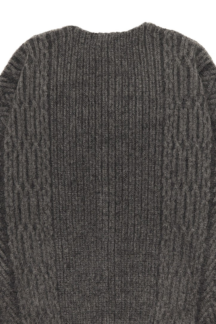 YASHIKI  Sekkei mohair Cardigan（雪景） BROWN