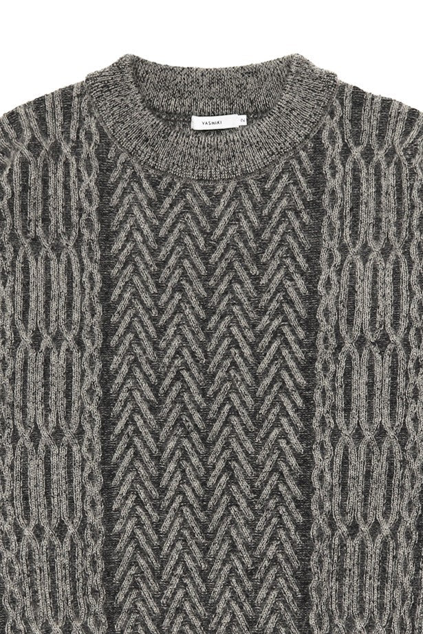 YASHIKI Sekkei mohair Knit (Snowscape) BEIGE YSK-25AW-KN11