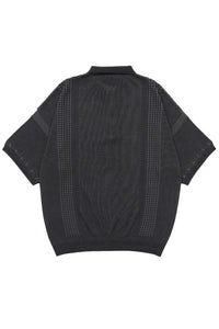 YASHIKI    Aotsuyu Knit Polo（青梅雨）YSK-26SS-KN11 BLACK