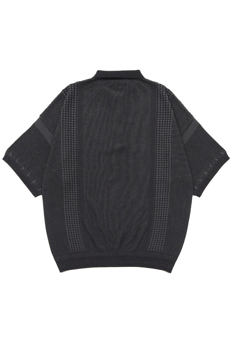 YASHIKI    Aotsuyu Knit Polo（青梅雨）YSK-26SS-KN11 BLACK