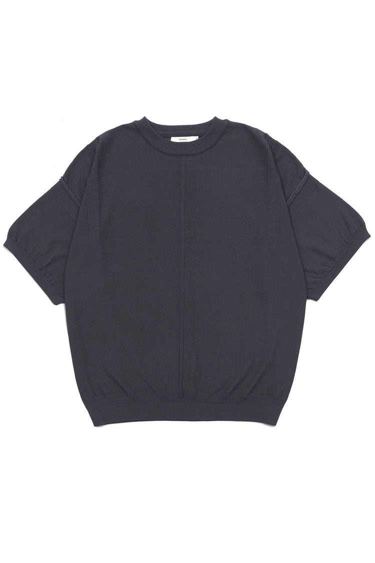 YASHIKI    Mebuki S/S Knit （芽吹き）YSK-26SS-KN12 CHARCOAL