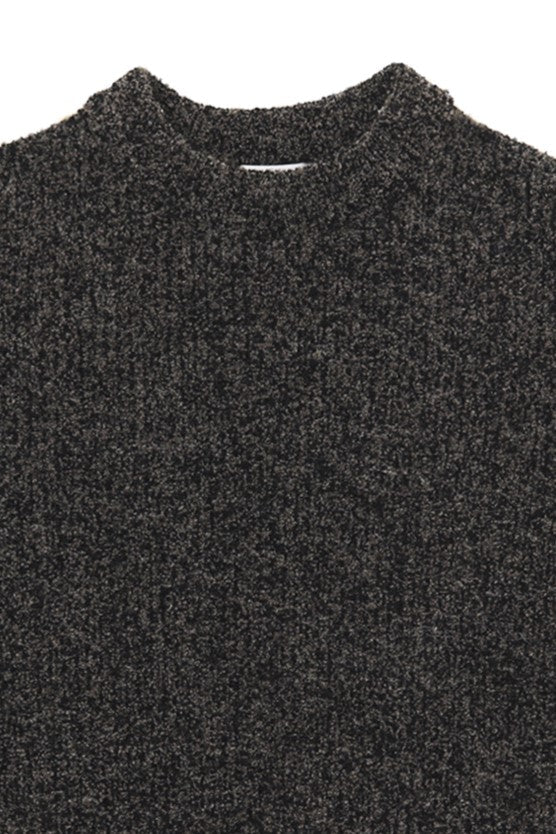 YASHIKI  Shusetsu boucle Knit（終雪） BROWN YSK-25AW-KN12