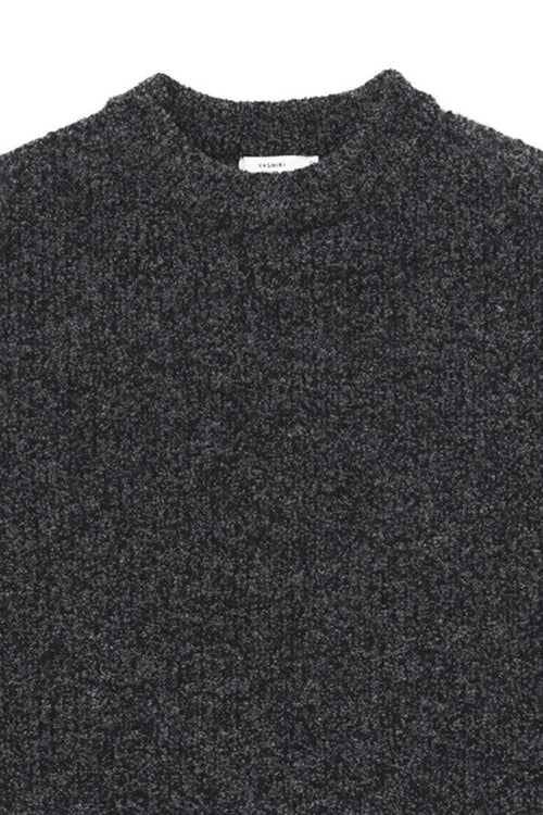 YASHIKI Shusetsu Boucle Knit (Final Snow) BLACK YSK-25AW-KN12