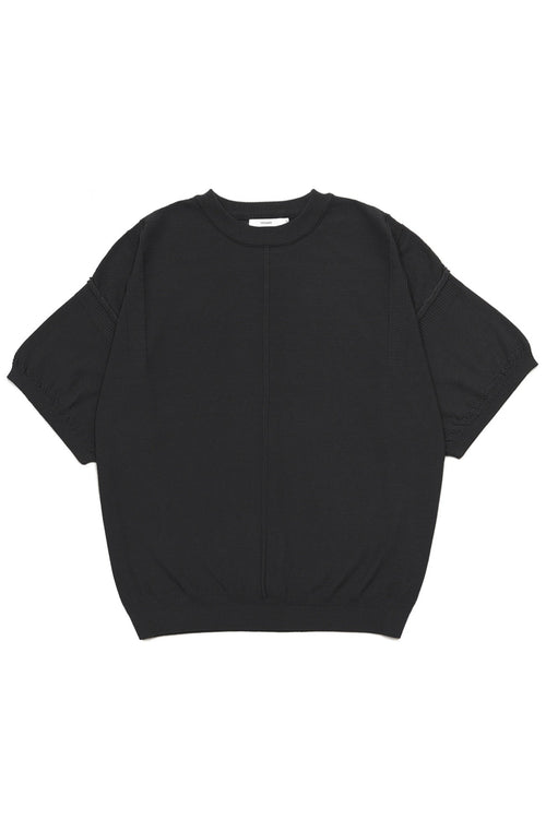 YASHIKI    Mebuki S/S Knit （芽吹き）YSK-26SS-KN12 BLACK