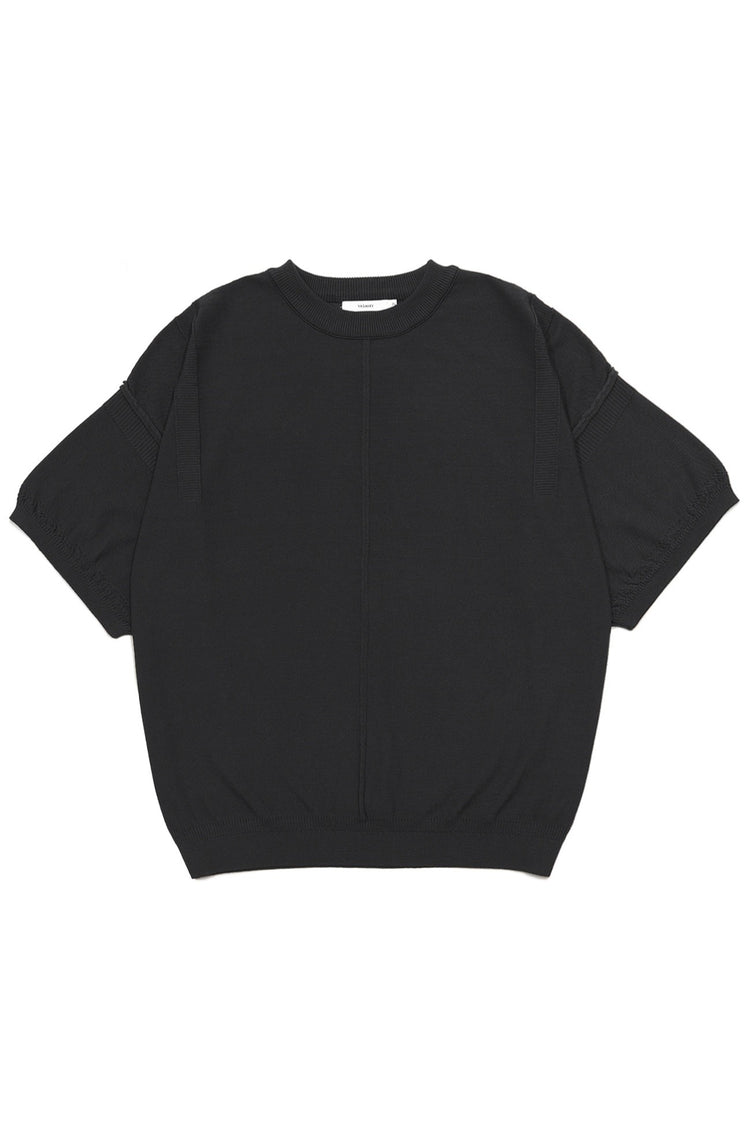 YASHIKI Mebuki S/S Knit (Sprouting) YSK-26SS-KN12 BLACK