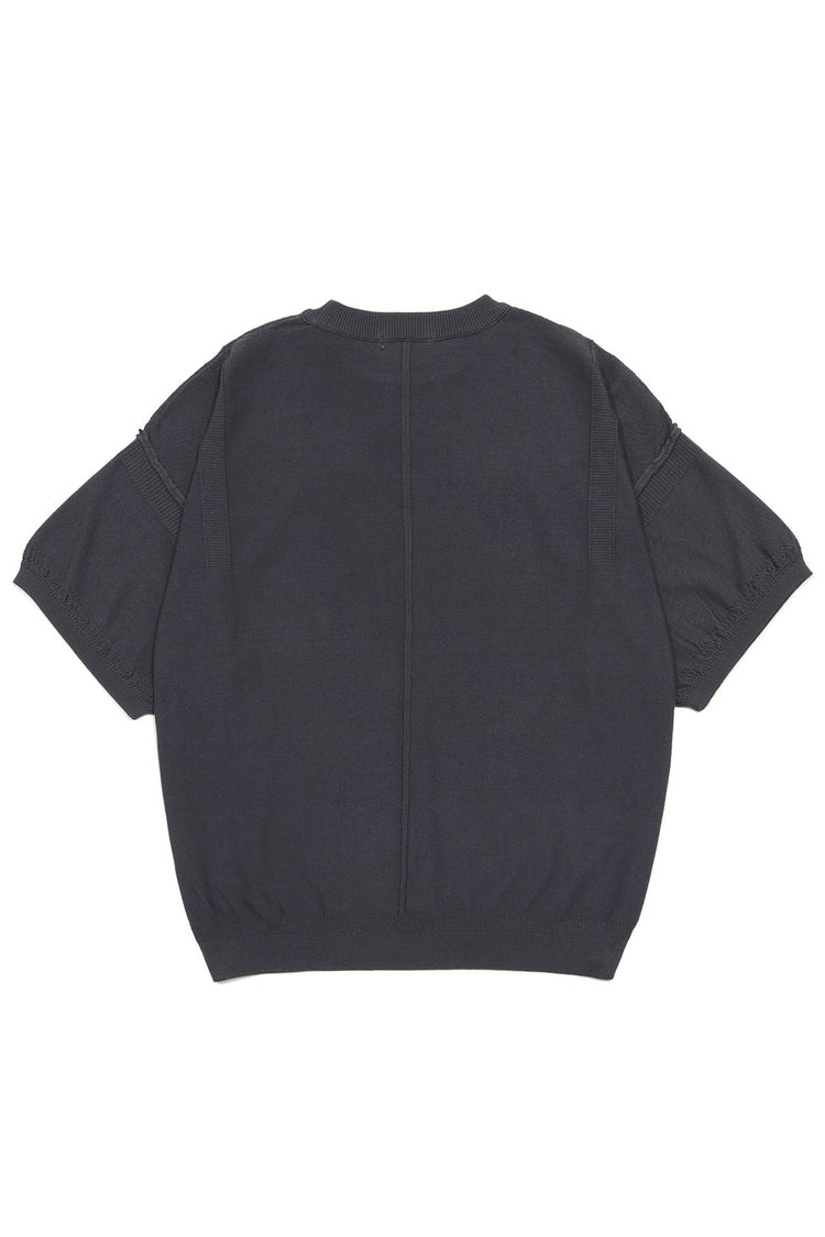 YASHIKI    Mebuki S/S Knit （芽吹き）YSK-26SS-KN12 CHARCOAL
