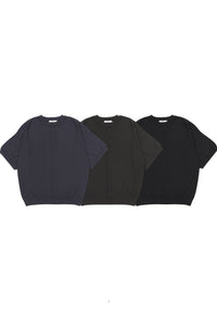 YASHIKI    Mebuki S/S Knit （芽吹き）YSK-26SS-KN12 CHARCOAL