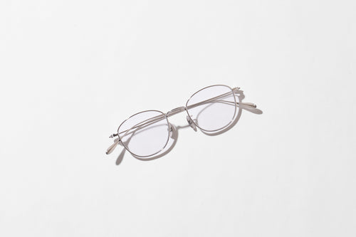 NOCHINO OPTICAL KOUGETSU #1. PLUTINUM SILVER × CLEAR TO D.GREY (Photochromic Model)