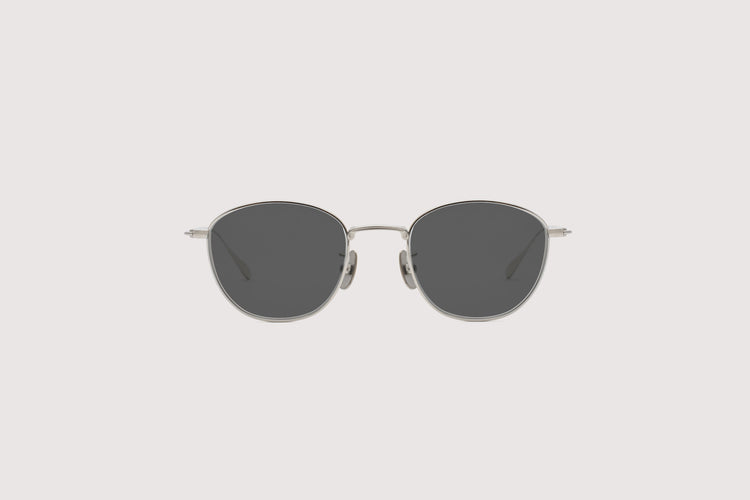 NOCHINO OPTICAL KOUGETSU #1. PLUTINUM SILVER × CLEAR TO D.GREY (Photochromic Model)