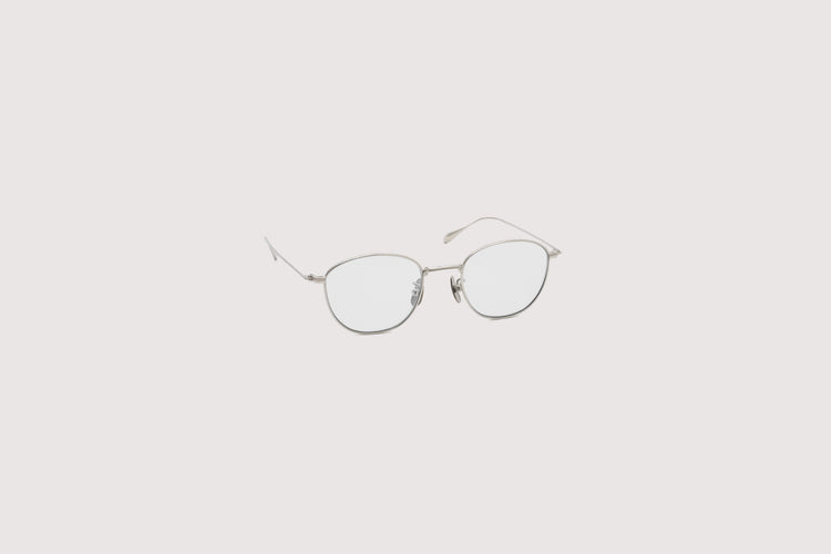 NOCHINO OPTICAL KOUGETSU #1. PLUTINUM SILVER × CLEAR TO D.GREY (Photochromic Model)
