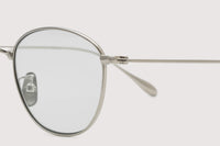 NOCHINO OPTICAL KOUGETSU #1. PLUTINUM SILVER × CLEAR TO D.GREY (Photochromic Model)