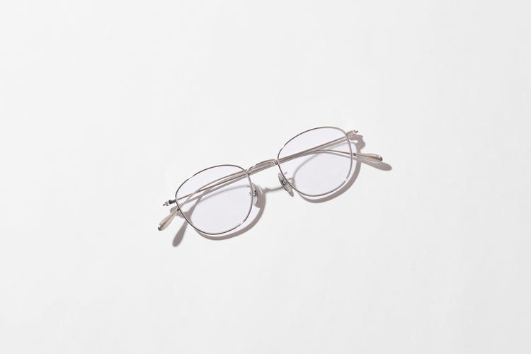 NOCHINO OPTICAL  KOUGETSU #1. PLUTINUM SILVER × CLEAR to D.GREY (調光)