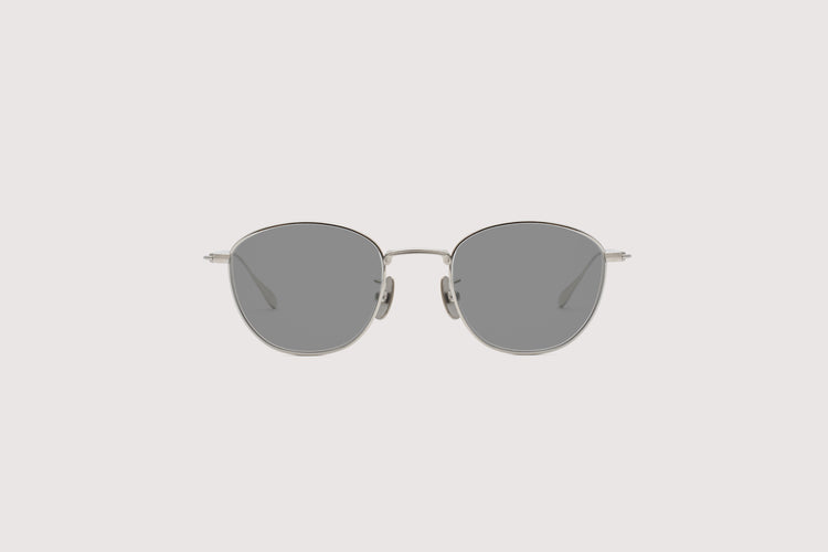 NOCHINO OPTICAL  KOUGETSU #1. PLUTINUM SILVER × CLEAR to D.GREY (調光)