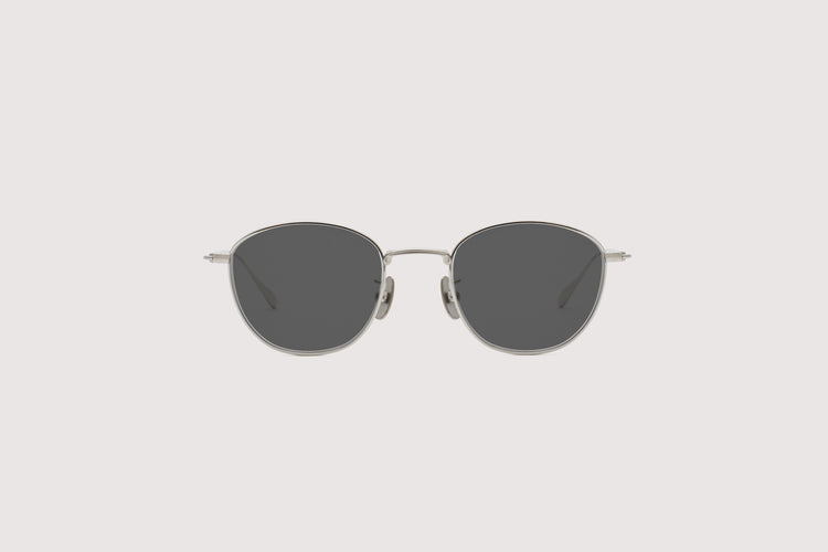 NOCHINO OPTICAL  KOUGETSU #1. PLUTINUM SILVER × CLEAR to D.GREY (調光)