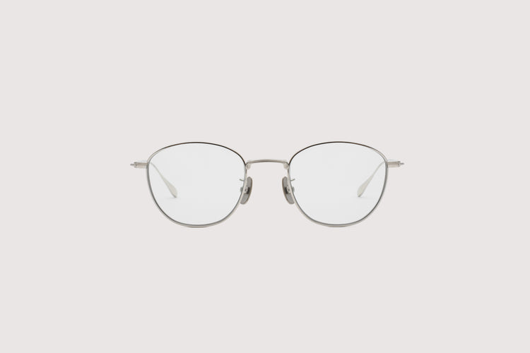 NOCHINO OPTICAL  KOUGETSU #1. PLUTINUM SILVER × CLEAR to D.GREY (調光)