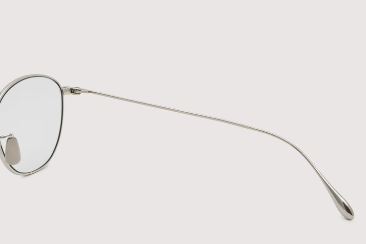 NOCHINO OPTICAL  KOUGETSU #1. PLUTINUM SILVER × CLEAR to D.GREY (調光)