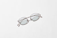 NOCHINO OPTICAL KOUGETSU #2. PLUTINUM SILVER × GREY GREEN to D.GREY (dimming)