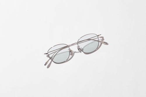 NOCHINO OPTICAL KOUGETSU #2. PLUTINUM SILVER × GREY GREEN to D.GREY (dimming)