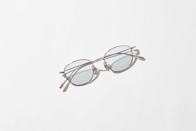 NOCHINO OPTICAL KOUGETSU #2. PLUTINUM SILVER × GREY GREEN to D.GREY (dimming)