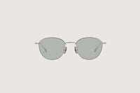 NOCHINO OPTICAL KOUGETSU #2. PLUTINUM SILVER × GREY GREEN to D.GREY (dimming)