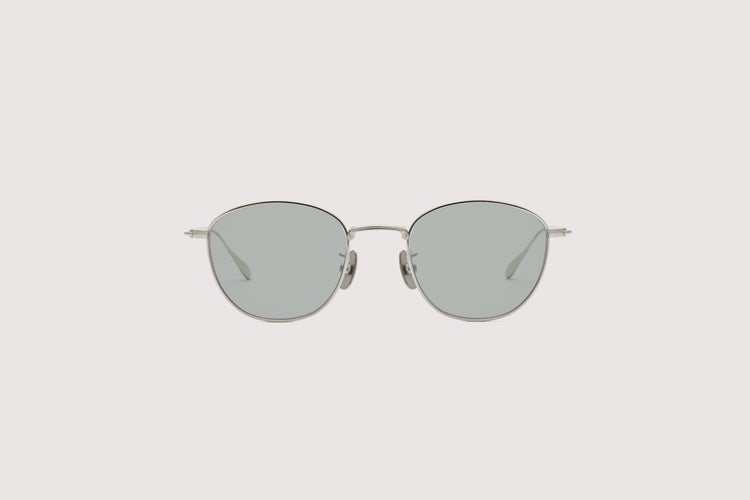 NOCHINO OPTICAL KOUGETSU #2. PLUTINUM SILVER × GREY GREEN to D.GREY (dimming)