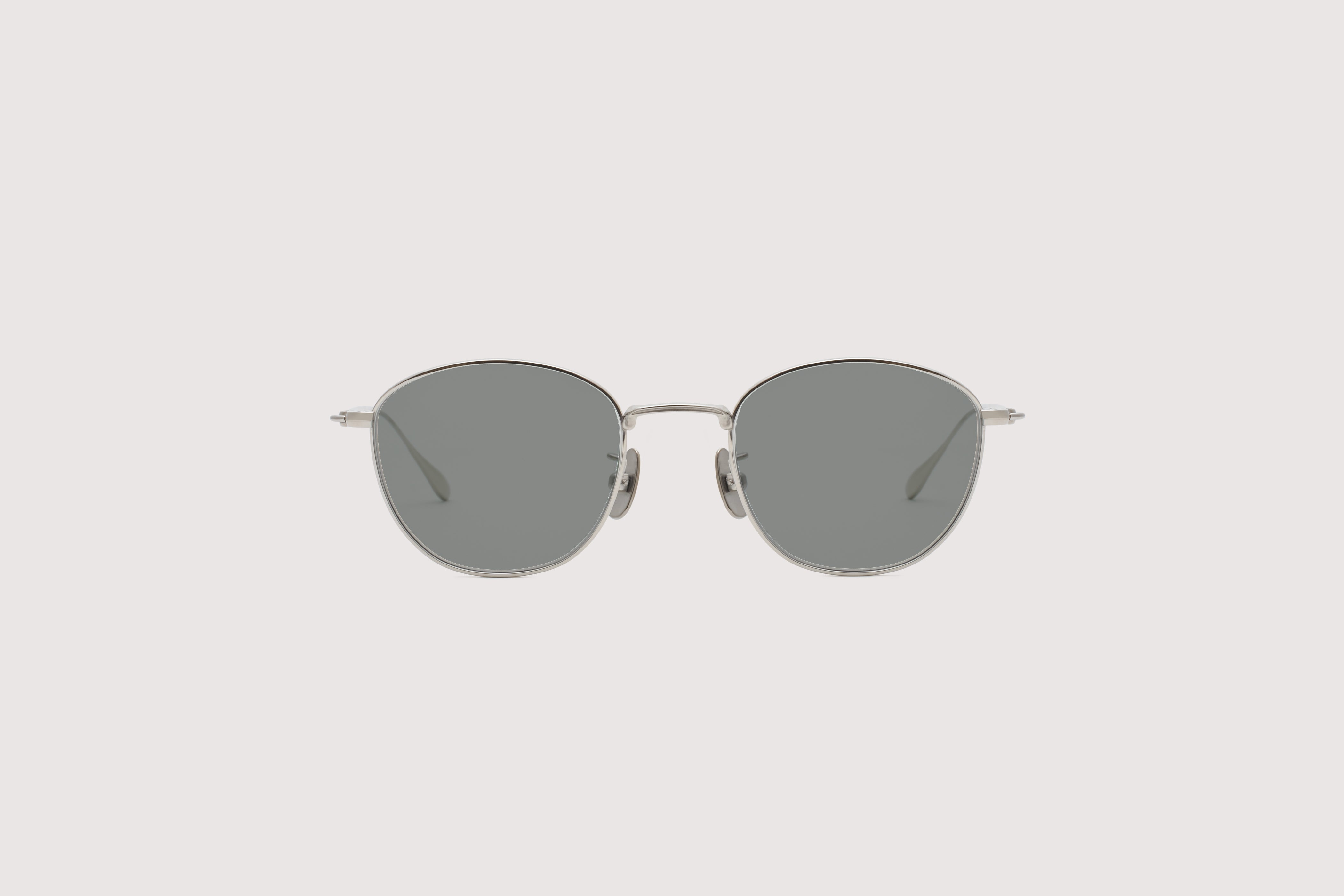 NOCHINO OPTICAL KOUGETSU #2. PLUTINUM SILVER × GREY GREEN to D