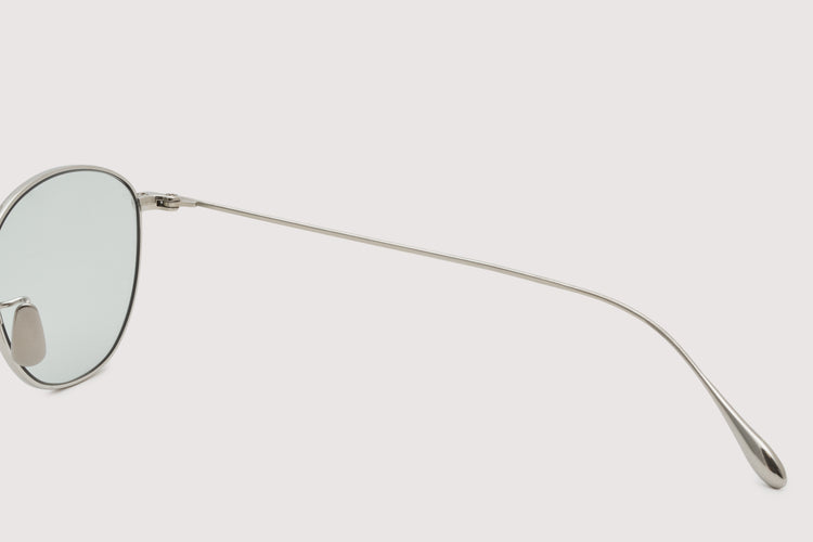 NOCHINO OPTICAL KOUGETSU #2. PLUTINUM SILVER × GREY GREEN to D.GREY (dimming)