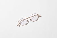 NOCHINO OPTICAL KOUGETSU #3. CHAMPAGNE GOLD × CLEAR TO D.GREY (Photochromic Model)