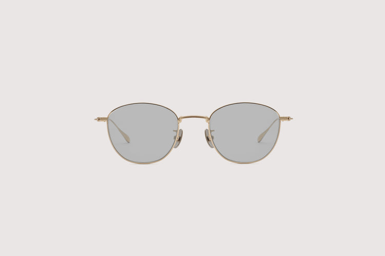 NOCHINO OPTICAL KOUGETSU #3. CHAMPAGNE GOLD × CLEAR TO D.GREY (Photochromic Model)