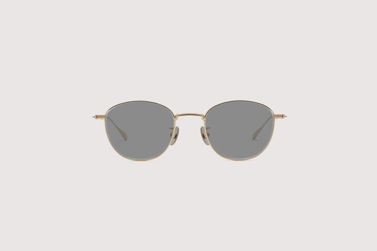 NOCHINO OPTICAL KOUGETSU #3. CHAMPAGNE GOLD × CLEAR TO D.GREY (Photochromic Model)