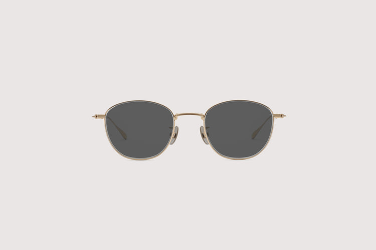 NOCHINO OPTICAL KOUGETSU #3. CHAMPAGNE GOLD × CLEAR TO D.GREY (Photochromic Model)