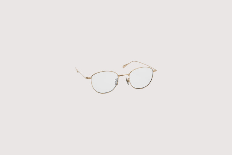 NOCHINO OPTICAL KOUGETSU #3. CHAMPAGNE GOLD × CLEAR TO D.GREY (Photochromic Model)