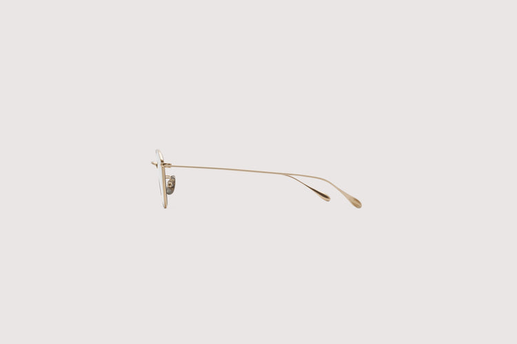 NOCHINO OPTICAL KOUGETSU #3. CHAMPAGNE GOLD × CLEAR TO D.GREY (Photochromic Model)