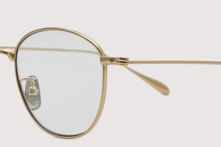 NOCHINO OPTICAL  KOUGETSU #3. CHAMPAGNE GOLD × CLEAR TO D.GREY (調光モデル)