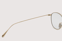 NOCHINO OPTICAL KOUGETSU #3. CHAMPAGNE GOLD × CLEAR TO D.GREY (Photochromic Model)