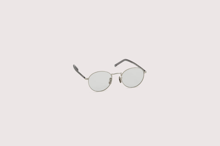 NOCHINO OPTICAL / KYOKUSUI #1. PLUTINUM SILVER FLAME × CLEAR TO GREY (調光モデル)