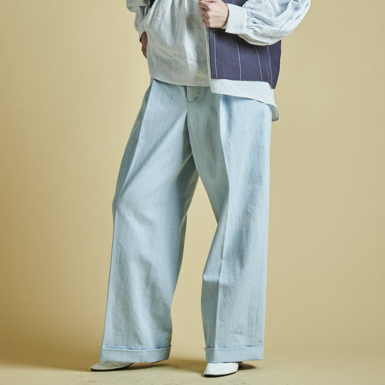 HAVERSACK / ブリーチデニム　バギーパンツ