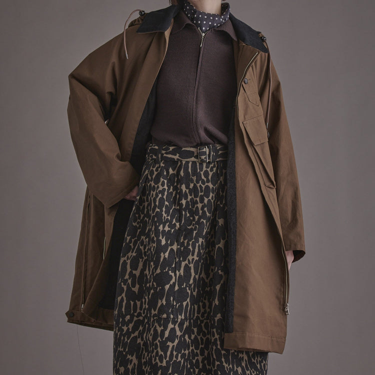 HAVERSACK / オイルクロス ラグランコート BROWN