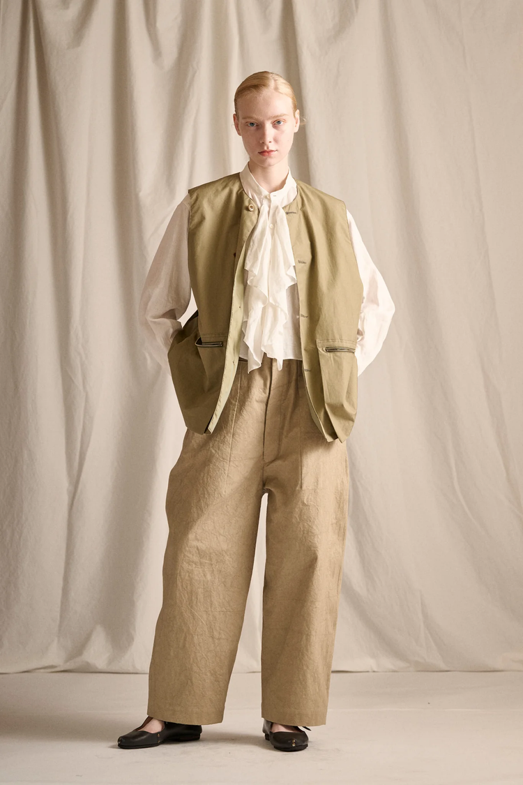 HAVERSACK   862622  高密度ツイル ワイドパンツ