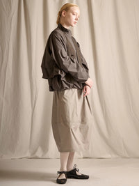 HAVERSACK  872627 (ナイロンストレッチ スタンドカラーブルゾン) CHARCOAL
