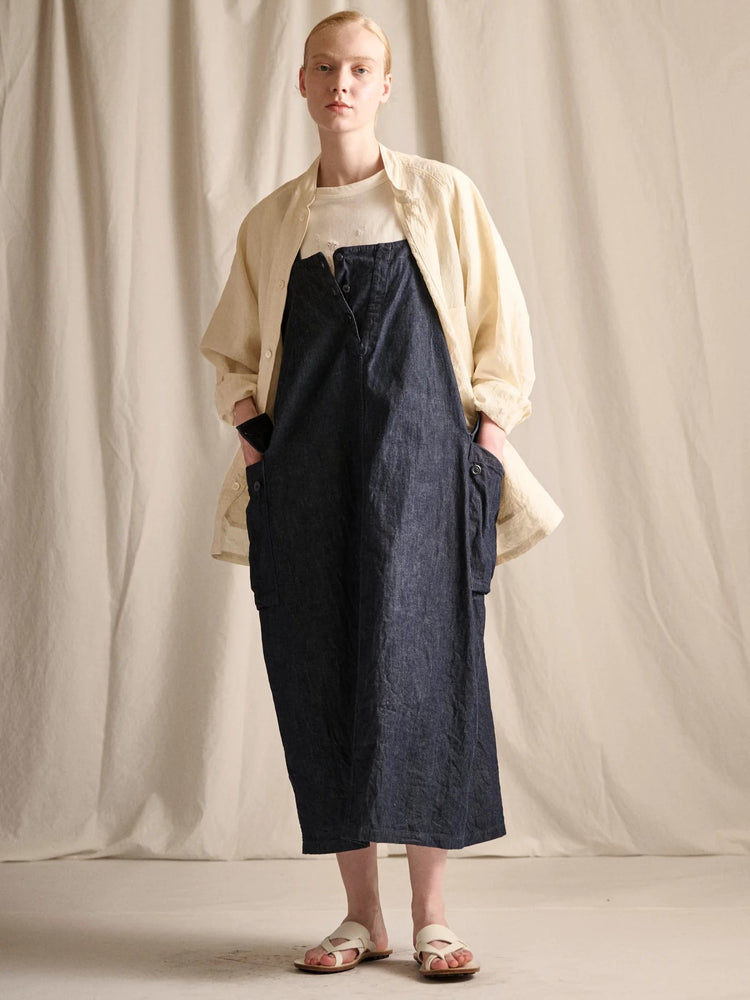 HAVERSACK 822625 (60 Linen Poplin Stand Collar Shirt Outerwear