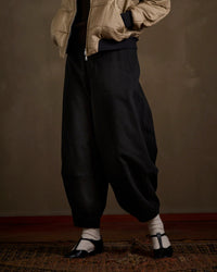 HAVERSACK / 462529 Cotton Drill Military Pants 05 BLACK