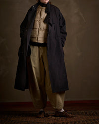 HAVERSACK / 472532 80/2シャンブレースタンドカラーロングコート