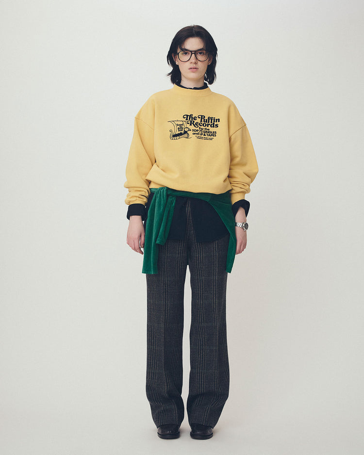 THE SHINZONE  The Puffin Records SWEATSHIRT 54 CORN YELLOW