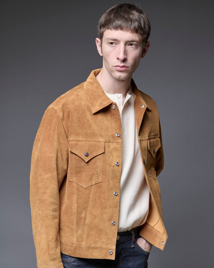 A VONTADE  Trucker Jacket - Suede -RD-0115-26AW COYOTE