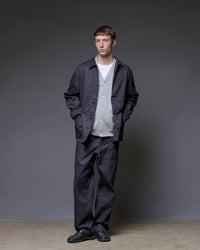 A VONTADE  40's Coverall -C/L Herringbone- VTD-0573-JK EGGPLANT