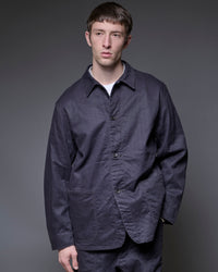A VONTADE  40's Coverall -C/L Herringbone- VTD-0573-JK EGGPLANT