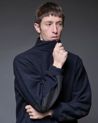 A VONTADE  Wool Pile Half Zip Pullover VTD-0640-CS #4 DK NAVY