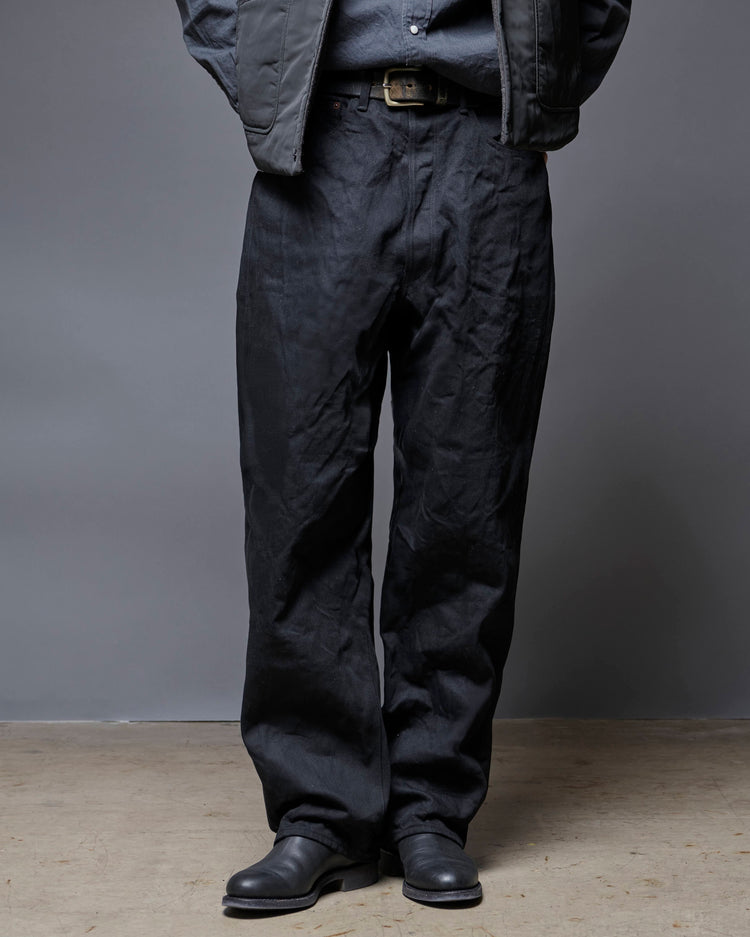 A VONTADE   5 Pocket Jeans High-Rise Wide Fit -BLACK-VTD-0105SXX-JNS
