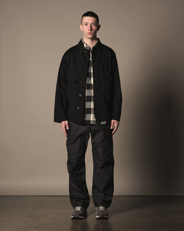 A VONTADE  Naval Utility Jacket - BLACK Denim- #9 BLACK